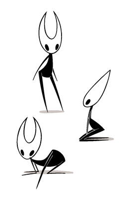 2_horns all_fours ambiguous_anthro ambiguous_gender anthro biped black_body black_eyes butt empty_eyes featureless_feet featureless_hands feet female female_anthro horn kneeling looking_at_viewer looking_back looking_back_at_viewer naturally_censored nude nude_ambiguous nude_anthro pose presenting presenting_hindquarters shadow simple_background slim slim_anthro slim_female solo standing suggestive thin_arms thin_legs white_background maddeku hollow_knight_(franchise) team_cherry hornet_(hollow_knight) arthropod insect 2025 english_description hi_res female_(lore)