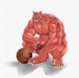 ball balls basketball_(ball) biceps genitals male markings muscular muscular_humanoid muscular_male nails nipples nude penis sharp_nails smile smiling_at_viewer solo spots spotted_body spotted_skin vein veiny_penis shinshito91 looney_tunes space_jam warner_brothers pound_(space_jam) alien humanoid monstar_(space_jam) absurd_res hi_res