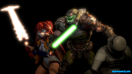 5_fingers anthro arm_warmers armor armwear big_ears black_background blue_eyes body_armor bottomwear brown_body brown_fur brown_hair buckteeth clothing crucible_(doom) duo female fingers floppy_ears fur green_lightsaber hair light-skinned_male light_body light_skin lightsaber long_ears male melee_weapon multicolored_body multicolored_fur neck_tuft open_mouth open_smile sharp_teeth shorts simple_background smile stormtrooper tan_body tan_fur teeth text tuft weapon roninkojin warfaremachine_(modeler) doom_(series) id_software microsoft star_wars star_wars_visions doom_slayer lop_(star_wars_visions) warfare_lop human lagomorph lepi leporid mammal 16:9 2024 3d_(artwork) artist_name crossover digital_media_(artwork) hi_res source_filmmaker_(artwork) watermark widescreen