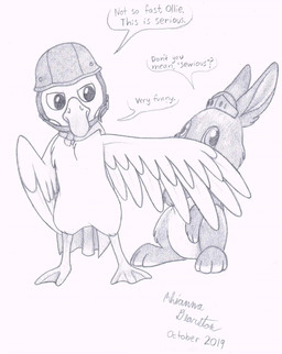 aged_up anthro cape clothing cross-eyed dialogue duo feet female feral knight_helmet loredump_in_description male membrane_(anatomy) paws pilot_hat serious serious_face simple_background spread_wings text toes webbed_feet wings chaochao0071 wonder_pets ming-ming_duckling ollie_(wonder_pets) anatid anseriform avian bird duck lagomorph leporid mammal rabbit english_text hi_res monochrome