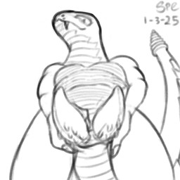 2_penises animal_genitalia animal_penis anthro athletic athletic_anthro athletic_male claws cloaca cloacal_penis erection fangs finger_claws front_view genitals hemipenes holding_own_penis long_tail looking_at_viewer looking_down looking_down_at_viewer loreal_pit low-angle_view male multi_genitalia multi_penis nude pecs penis pit_organ presenting presenting_penis pupils rattle_(anatomy) scales simple_background slit_pupils smile smiling_at_viewer snout solo tail tapering_penis tapering_tail teeth ventral_scales white_background spe spek_(spe) pit_viper rattlesnake reptile scalie snake viper western_diamondback_rattlesnake 1:1 2025 absurd_res black_and_white dated digital_drawing_(artwork) digital_media_(artwork) hi_res monochrome signature sketch sketchbook_(artwork)
