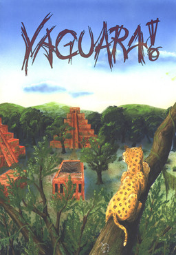 ambiguous_feral ambiguous_gender book_title feral forest in_tree jungle mesoamerican_architecture mesoamerican_pyramid plant sky solo tree unicorn_(artist) felid mammal pantherine tiger 1998 book_cover cover hi_res signature tagme