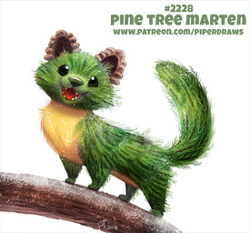 ambiguous_gender black_eyes branch feral fur humor open_mouth pinecone pun simple_background solo text visual_pun white_background wood yellow_body yellow_fur piper_thibodeau gulonine mammal marten mustelid musteline pine_marten 2018 digital_media_(artwork) digital_painting_(artwork) painting_(artwork) url