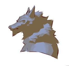 ambiguous_gender anthro fur mouth_closed neck_tuft side_view simple_background snout solo tuft white_background kingarthur_i canid mammal 2023 bust_portrait digital_drawing_(artwork) digital_media_(artwork) monochrome portrait sketch