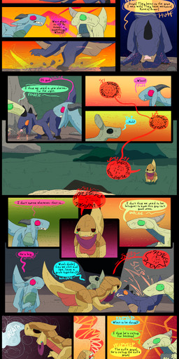 day dialogue fantasy female feral howl male outside running text thepatchedragon dragonscape mythology logan_(thepatchedragon) maria_(thepatchedragon) sarah_(thepatchedragon) dinosaur dragon drekir mythological_creature mythological_scalie prehistoric_species reptile saurischian scalie theropod absurd_res comic english_text hi_res