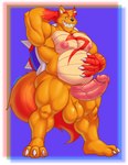 anthro balls barazoku big_balls big_muscles big_penis erection eyebrows fur genitals male musclegut muscular muscular_anthro muscular_male nipples nude orange_body orange_fur overweight overweight_anthro overweight_male pecs penis sharp_teeth shell solo spiked_shell spikes spikes_(anatomy) standing teeth hunnipanda mario_bros nintendo pokemon zangkoopawulf canid canine canis generation_3_pokemon hybrid koopa mammal pokemon_(species) scalie wolf zangoose absurd_res hi_res