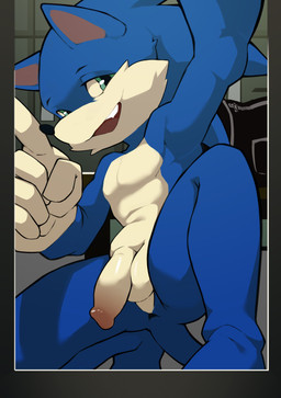 anthro anus balls blue_body cheek_tuft clothing crouching duffel_bag facial_tuft flaccid genitals gesture gloves green_eyes hand_gesture handwear humanoid_genitalia humanoid_penis looking_at_viewer male mirror open_mouth open_smile penis perineum pointing raised_arm smile solo tail tan_body teeth tongue tuft bb_xiongmao sega sonic_the_hedgehog_(series) sonic_the_hedgehog eulipotyphlan hedgehog mammal 2022 absurd_res digital_drawing_(artwork) digital_media_(artwork) hi_res