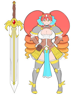 2_horns armor big_breasts biped breasts cleavage closed_smile clothed clothed_female clothed_humanoid clothing eyelashes female hand_on_hip horn humanoid_pointy_ears melee_weapon mouth_closed not_furry pointy_ears simple_background smile solo standing sword twintails_(hairstyle) weapon white_background theycallhimcake mythology henrietta_(theycallhimcake) animal_humanoid dragon dragon_humanoid horned_humanoid humanoid mythological_creature mythological_scalie scalie 2019 digital_drawing_(artwork) digital_media_(artwork) english_description full-length_portrait hi_res portrait