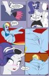 anthro anthrofied anus areola bed blue_body blue_eyes blue_feathers blue_fur blue_nipples blush breasts cleaning_tool cleavage clitoris clothed clothing comic cutie_mark dekomaru duo english_text equid equine eyes_closed feather_duster feathered_wings feathers female female/female fingering friendship_is_magic fur furniture genitals hair hasbro hi_res horn inside looking_back maid_uniform mammal masturbation multicolored_hair my_little_pony mythological_creature mythological_equine mythology nipples nude panties panties_down partially_clothed pegasus purple_hair pussy rainbow_dash_(mlp) rainbow_hair rarity_(mlp) shirt skimpy smile spread_legs spread_pussy spreading tank_top teeth text tongue tongue_out topwear underwear underwear_down undressing unicorn uniform urethra vaginal vaginal_fingering vaginal_masturbation white_body white_fur wings