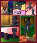 angry anthro bodily_fluids cum cum_in_ass cum_inside duo gasp genital_fluids holidays male male/male shaking trembling alexboom11 halloween canid canine canis domestic_cat felid feline felis mammal wolf absurd_res comic hi_res
