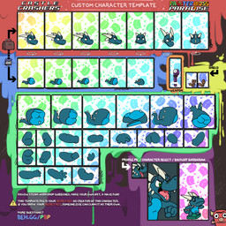 text argon_vile castle_crashers wrecking_crew_(video_game) venter_laetus gotchawrench kobold mammal rodent scalie sciurid tree_squirrel 1:1 english_text hi_res model_sheet tagme
