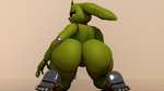 anthro big_butt butt crossgender female genitals green_body green_pussy looking_back looking_down machine metallic_body pussy solo teeth yellow_eyes geometryboymejia five_nights_at_freddy's five_nights_at_freddy's_3 scottgames springtrap_(fnaf) animatronic lagomorph leporid mammal rabbit robot 16:9 2020 3d_(artwork) 4k absurd_res digital_media_(artwork) hi_res widescreen