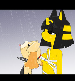 alternate_color alternate_costume anthro black_clothing black_hair black_topwear breasts clothing collar duo egyptian egyptian_clothing egyptian_headdress eyelashes female hair half-closed_eyes narrowed_eyes raining spiked_collar spikes tongue tongue_out topwear wraps q_qringo animal_crossing nintendo yummy_rain_(meme) ankha_(animal_crossing) isabelle_(animal_crossing) canid canine canis domestic_cat domestic_dog felid feline felis mammal shih_tzu toy_dog 2024 letterbox