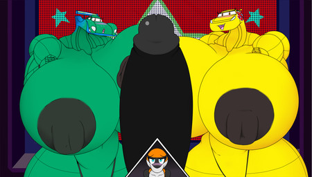 big_breasts big_penis black_nip black_penis breasts car carla_veloso female genitals green_body group huge_breasts huge_penis hyper hyper_genitalia hyper_penis machine male male/female penis trio vehicle yellow_body necrobern cars_(disney) disney pixar cruz_ramirez humanoid living_car living_machine living_vehicle vehicle_humanoid hi_res
