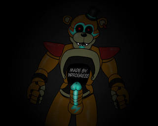 anthro clothing creepy dark ear_piercing genitals glowing glowing_genitalia hat headgear headwear imminent_rape imminent_sex machine male night penis piercing scary solo top_hat inprogress five_nights_at_freddy's five_nights_at_freddy's:_security_breach scottgames steel_wool_studios glamrock_freddy animatronic bear mammal robot 2022 5:4 digital_media_(artwork) hi_res
