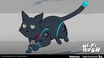 16:9 2023 3d_(artwork) 4k 808_(hi-fi_rush) absurd_res black_body black_fur blue_markings blue_pawpads blue_pupils collar collar_tag copyright_symbol digital_media_(artwork) dipstick_tail domestic_cat english_text felid feline felis feral fur grey_background hi-fi_rush hi_res logo looking_at_viewer machine mammal markings microsoft official_art open_mouth pawpads paws pupils robot simple_background solo symbol tail tail_markings tango_gameworks text tongue whisker_markings whiskers widescreen yellow_eyes yosuke_ishikawa