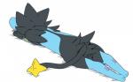 ambiguous_gender black_body black_fur blue_body blue_fur feral fur legs_together long_fur lying mane nude on_front outstretched_legs rear_view simple_background solo white_background winte nintendo pokemon felid generation_4_pokemon luxray mammal pokemon_(species) 16:10 2017 digital_media_(artwork) hi_res widescreen