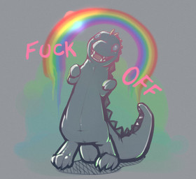 ambiguous_gender anthro claws creepy cute digitigrade dinosaur rainbow smile solo standing syynx teeth text tongue
Rating: Safe
Score: 18
User: UNBERIEVABRE!
Date: December 21, 2014 ambiguous_gender anthro claws creepy cute digitigrade dinosaur rainbow smile solo standing syynx teeth text tongue
Rating: Safe
Score: 18
User: UNBERIEVABRE!
Date: December 21, 2014
