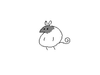 ambiguous_gender anthro morphing muscular overweight simple_background solo toony oddtripps mammal murid murine rat rodent 2d_animation 4:3 animated digital_media_(artwork) flipnote_studio_(artwork) frame_by_frame monochrome