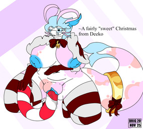 accessory anthro bell belly big_breasts big_butt bite biting_lip blue_eyes blue_hair blue_vulva bodily_fluids bow_ribbon breasts butt candy candy_cane christmas_clothing clothing dessert dildo ears_back eyelashes eyewear female fin food front_view furgonomics genital_fluids genitals glasses gloves gold_(metal) gold_jewelry gold_ring hair hand_on_belly handwear holding_object holidays huge_breasts huge_penetration improvised_dildo improvised_sex_toy inverted_nipples jewelry jingle_bell kneeling legwear looking_down looking_pleasured markings masturbation nipples one_eye_closed pattern_clothing pattern_legwear pattern_thigh_highs paws penetration pink_body pivoted_ears plump_labia puffy_nipples red_body ribbons riding_dildo sex_toy sex_toy_in_vagina sex_toy_insertion shawl simple_background slightly_chubby solo spots spotted_body stretched_vagina striped_clothing striped_legwear striped_thigh_highs stripes tail tail_accessory tail_jewelry text thick_tail thick_thighs thigh_highs vaginal vaginal_fluids vaginal_penetration vulva whiskers white_body drignov christmas deeko_(drignov) amur_carp aquatic carp catfish cyprinid cypriniform fish hybrid koi typical_carp english_text hi_res watermark