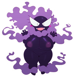 4_fingers big_breasts big_butt breasts butt curvy_figure fangs female fingers genitals huge_breasts huge_butt innie_vulva looking_at_viewer nipples nude open_mouth open_smile pokemorph pupils shortstack shortstack_female simple_background slit_pupils smile solo teeth thick_thighs voluptuous vulva white_background wide_hipped_female wide_hips sssonic2 nintendo pokemon gastly generation_1_pokemon ghost pokemon_(species) spirit 2018 absurd_res digital_media_(artwork) hi_res