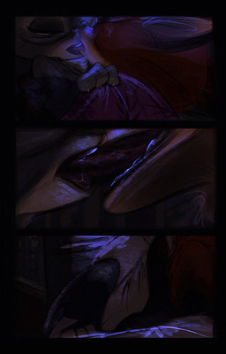 anthro anthro_on_anthro clothed clothing duo female fingers french_kissing fur grey_body grey_fur interspecies kissing male male/female open_mouth orange_body orange_fur predator/prey tan_body tan_fur teeth tongue nibkman0304 disney zootopia judy_hopps nick_wilde canid canine european_rabbit fox lagomorph leporid mammal oryctolagus rabbit red_fox true_fox comic hi_res