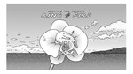 16:9 adventure_time border cartoon_network cloud detailed_background elephant elephantid female feral floppy_ears flower hi_res mammal micro official_art on_model orchid_(flower) outside plant proboscidean ring_(jewelry) smile solo steve_wolfhard title toony tree_trunks trunk white_border widescreen