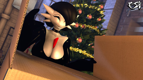 big_breasts black_choker black_clothing black_hair black_jewelry black_latex black_necklace black_topwear breasts choker christmas_tree cleavage clothed clothed_female clothed_humanoid clothing female hair holidays jewelry latex latex_choker latex_clothing latex_topwear necklace plant solo topwear tree white_body psikokinetic warfaremachine_(modeler) christmas nintendo pokemon asura_(psikokinetic) gardevoir generation_3_pokemon humanoid pokemon_(species) 2023 3d_(artwork) absurd_res digital_media_(artwork) hi_res source_filmmaker_(artwork)