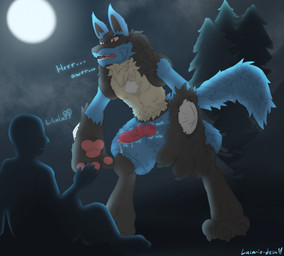 after_transformation animal_genitalia animal_penis anthro balls biped black_body black_fur blue_body blue_fur bodily_fluids canine_genitalia canine_penis claws digitigrade duo erection finger_claws forest forest_background fur genital_fluids genitals interspecies knot knotted_penis light male male/male moonlight nature nature_background night pawpads penis pink_pawpads plant pokephilia precum throbbing throbbing_knot throbbing_penis toe_claws tree yellow_body yellow_fur lucario-desu mythology nintendo pokemon lulu_(lucario-desu) canid canine generation_4_pokemon human lucario mammal mythological_canine mythological_creature pokemon_(species) werecanid werecanine werecreature hi_res shaded signature