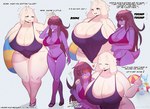 2022 5_fingers adult_female age_difference anthro big_breasts bikini blush bodily_fluids boss_monster_(undertale) bovid breast_size_difference breasts brown_hair caprine cleavage clothed clothing curvy_figure deltarune dialogue digital_media_(artwork) duo english_text eyes_closed female female/female fingers floppy_ears fur hair hair_over_eye hair_over_eyes hard_translated heart_symbol hi_res horn huge_breasts inflatable inner_tube kakuteki11029 long_ears long_hair mammal mature_anthro mature_female motion_lines nicecream_man non-mammal_breasts one-piece_swimsuit one_eye_obstructed open_mouth purple_body purple_clothing purple_skin reptile scalie short_tail simple_background size_difference standing surprise susie_(deltarune) sweat sweatdrop swimwear tail text thick_thighs third-party_edit toriel translated translation_edit undertale undertale_(series) voluptuous white_body white_fur wide_hips yellow_sclera