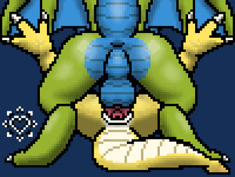 anal anal_knotting anal_penetration anal_tugging anthro balls balls_deep bodily_fluids butt cum cum_in_ass cum_inside duo from_front_position genital_fluids genitals knotting lying male male/male missionary_position nude on_back penetration penile penile_penetration penis sex spread_wings tail tail_motion wings jazovyx mythology jazovyx_(character) scribe_scales dragon mythological_creature mythological_scalie scalie 4:3 animated digital_media_(artwork) low_res pixel_(artwork) pixel_animation short_playtime