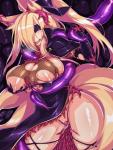 big_breasts blindfold blonde_hair blush breast_grab breast_squish breasts clothing curvy_figure female fishnet_clothing fox_tail hair hand_on_breast multi_tail nipples penetration solo squish tail tentacles thick_thighs vaginal vaginal_penetration voluptuous wide_hips acechan_f animal_humanoid canid canid_humanoid canine canine_humanoid fox fox_humanoid humanoid mammal mammal_humanoid