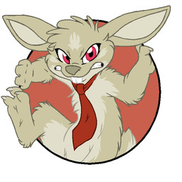 accessory anthro barefoot biped breaking_the_fourth_wall buckteeth circle evil_face featureless_crotch feet looking_at_viewer male mostly_nude necktie snarling solo teeth uhoh young young_anthro young_male mizzyam maxy lagomorph leporid mammal rabbit 1:1 aliasing alternate_version_at_source digital_media_(artwork) flat_colors