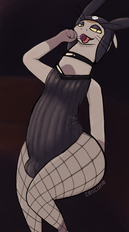 anthro butt candy choker clothed clothing dessert fishnet_clothing fishnet_legwear food form_fitting hat headgear headwear jewelry legwear leotard lollipop looking_at_viewer male necklace smile solo standing thick_thighs tight_clothing whiskers wide_hips cellcone space_dandy meow_(space_dandy) alien betelgeusian felid feline mammal digital_media_(artwork) hi_res