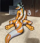 anthro carpet double_ear feet furniture hindpaw male nude paws pose solo tail nicko_van_achthoven black_betty_(meme) night_in_the_woods animal_humanoid humanoid reptile reptile_humanoid scalie scalie_humanoid snake snake_humanoid hi_res meme