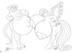 4_toes anthro anthrofied areola belly big_areola big_belly big_breasts big_nipples breasts collarbone cutie_mark duo erect_nipples eyelashes feathered_wings feathers feet female fun_paste hair hooves huge_belly huge_breasts huge_nipples humanoid_hands hyper hyper_belly hyper_breasts hyper_nipples hyper_pregnancy long_hair long_tail looking_down nipples nude pregnant simple_background tail toes white_background wings badgerben friendship_is_magic hasbro my_little_pony mythology fluttershy_(mlp) mary_(badgerben) equid equine house_mouse mammal mouse murid murine mythological_creature mythological_equine pegasus rodent 11:8 2018 absurd_res hi_res monochrome