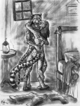 ^_^ anthro bedroom detailed_background duo entwined eyes_closed female hug inside intimate lamp lantern licking male male/female romantic romantic_couple smile standing tail tongue tongue_out darksilver cheetah felid feline leopard mammal pantherine graphite_(artwork) greyscale mixed_media monochrome pen_(artwork) traditional_media_(artwork)