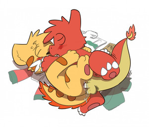 anal anal_penetration balls blush bodily_fluids bread butt clothing cum cum_inside duo erection fire flaming_tail food genital_fluids genitals male male/male male_penetrated male_penetrating male_penetrating_male nude penetration penis sex simple_background tail gralicbutter nintendo pokemon baguette_(smlieichii) charmeleon domestic_cat felid feline felis generation_1_pokemon mammal pokemon_(species) scalie digital_media_(artwork)