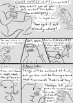 anthro bodily_fluids dialogue duo humor male speech_bubble tears text typicalwalker the_nature_of_predators isif_(the_nature_of_predators) arxur_(the_nature_of_predators) reptile scalie absurd_res comic english_text greyscale hi_res monochrome