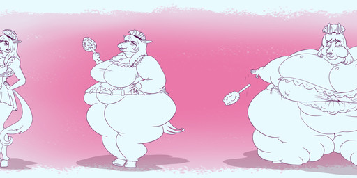 anthro belly big_breasts breasts butt clothed clothing expansion female huge_breasts hyper immobile maid_uniform master mistress morbidly_obese morbidly_obese_anthro morbidly_obese_female obese obese_anthro obese_female overweight overweight_anthro overweight_female solo thick_thighs uniform weight_gain weights wide_hips yukihaara-chan equid mammal absurd_res hi_res
