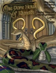 anthro apode camo castle duo female forked_tongue green_body green_skin legless long_tongue looking_at_viewer open_mouth outside serpentine tan_body tan_skin tongue tongue_out vore yellow_eyes thetest the_vore_house_of_klyneth draconcopode naga reptile scalie snake comic cover hi_res