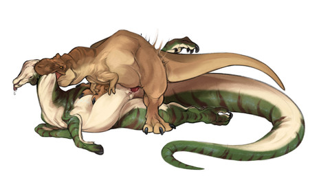 anal anal_penetration animal_genitalia animal_penis bite brown_body brown_scales claws death duo feet female feral foot_on_back genital_slit genitals gore green_body green_scales long_tail male male/female motion_lines neck_bite necrophilia on_top orange_eyes penetration penis predator/prey scales small_arms striped_body striped_scales stripes tail tongue tongue_out vulva skific corythosaurus dinosaur hadrosaurid ornithischian ornithopod prehistoric_species reptile saurischian scalie theropod tyrannosaurid tyrannosauroid tyrannosaurus tyrannosaurus_rex 2026 hi_res