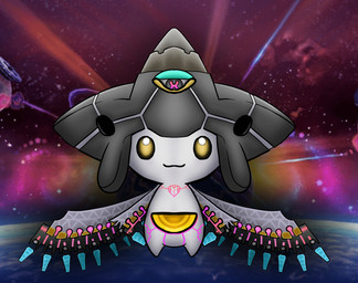 3_eyes :3 alternate_form ambiguous_gender chest_eye cosmic_background front_view grey_body machine mechanical_wings multi_eye not_furry screencap screencap_background solo space space_background unusual_anatomy unusual_eye_placement white_body yellow_eyes rarantis_(artist) fakemon kirby:_planet_robobot kirby_(series) nintendo pokemon star_dream generation_3_pokemon humanoid jirachi legendary_pokemon paradox_pokemon pokemon_(species) robot robot_humanoid 2026 crossover digital_drawing_(artwork) digital_media_(artwork) full-length_portrait hi_res korean_description portrait