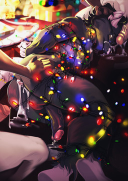 5_fingers anthro anus balls bdsm black_hair blue_eyes bodily_fluids bondage bound butt christmas_decorations christmas_lights claws cum cum_in_ass cum_inside cum_on_face cum_on_ground cum_on_muzzle cum_on_penis dominant dominant_male entangled erection eyewear facial_hair feet finger_claws fingers fur genital_fluids genitals gift glans glasses grey_body grey_fur grey_penis group group_sex hair hands_behind_back holidays humanoid_genitalia humanoid_penis leaking_cum light looking_back lying male male/male monotone_body monotone_fur nipples on_ground on_side open_mouth penis perineum pink_ears pink_feet pink_glans pink_hands pink_nipples pink_nose pink_tail restrained restraints sex solo_focus spread_butt spreading string_light_bondage string_lights submissive submissive_male tail teeth trio vein veiny_penis peritian christmas arno_(peritian) celio_(peritian) rosch'chak domestic_cat felid feline felis mammal murid murine rat rodent siamese_cat hi_res
