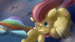 cutie_mark duo female feral green_eyes wings auroriia friendship_is_magic hasbro my_little_pony mythology fluttershy_(mlp) rainbow_dash_(mlp) equid equine mammal mythological_creature mythological_equine pegasus 2020 absurd_res digital_media_(artwork) hi_res