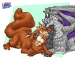 4_arms 4_ears 5:4 6_breasts breasts dragon duo female hi_res horn larru-larru mammal mammal_taur multi_arm multi_breast multi_ear multi_limb multifur mythological_creature mythological_scalie mythology nipples nude rodent rodent_taur scalie sciurid sciurid_taur supernumerary_breasts tail taur tree_squirrel tree_squirrel_taur wings