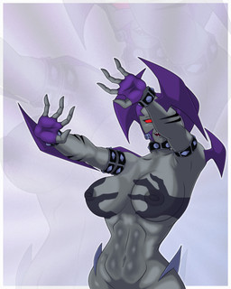 areola big_breasts biped breasts eyelashes female female_humanoid long_eyelashes meme_pose nipple_dip nipples nude open_mouth simple_background soft_abs solo standing ventral_groove mrbroomstic_(artist) ben_10 cartoon_network shadow_hands_challenge way_bad alien humanoid mutant_to'kustar 4:5 absurd_res hi_res