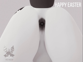 anal_oviposition anthro anus black_anus black_insides butt butt_shot egg egg_in_ass gaping gaping_anus male nude oviposition rear_view solo white_body kris-kawaii x_(kris-kawaii) lagomorph leporid mammal rabbit 3d_(artwork) 3d_animation animated digital_media_(artwork) high_framerate no_sound short_playtime video