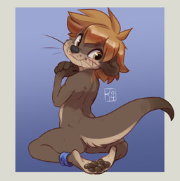 amber_eyes ambiguous_gender anklet anthro blue_background brown_hair cub fur grey_fur hair jewelry lutrine mammal mustelid nude pawpads reign-2004 simple_background solo tan_fur whiskers young
Rating: Safe
Score: 8
User: Clawstripe
Date: May 20, 2019 amber_eyes ambiguous_gender anklet anthro blue_background brown_hair cub fur grey_fur hair jewelry lutrine mammal mustelid nude pawpads reign-2004 simple_background solo tan_fur whiskers young
Rating: Safe
Score: 8
User: Clawstripe
Date: May 20, 2019