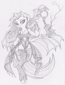 5_fingers anthro breasts chest_tuft clothed clothing eyelashes female fingers fur holding_object hooves lamp lantern membrane_(anatomy) membranous_wings simple_background smile solo tuft white_background wide_hips wings dfectivedvice friendship_is_magic hasbro my_little_pony flutterbat_(mlp) fluttershy_(mlp) bat_pony equid mammal sketch